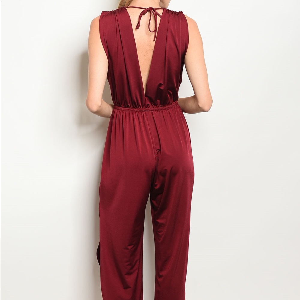 Burgundy Jumpsuit